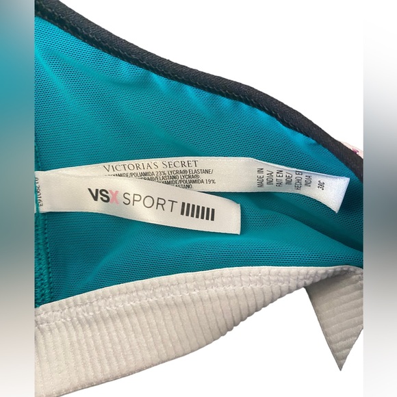 VSX Victoria Secret Front Close Racerback Sport Bra with Mesh Overlay - 38C - Picture 3 of 6